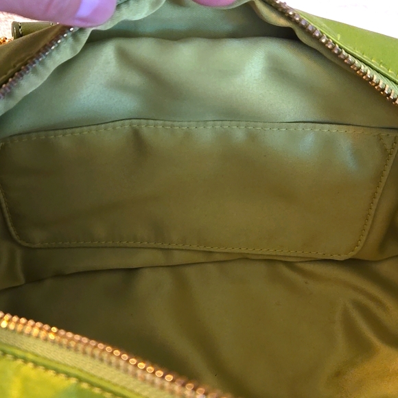 EUC RARE Light Green Coach Satin Amanda Satchel  PRICE FIRM - Picture 8 of 10